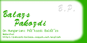 balazs pakozdi business card